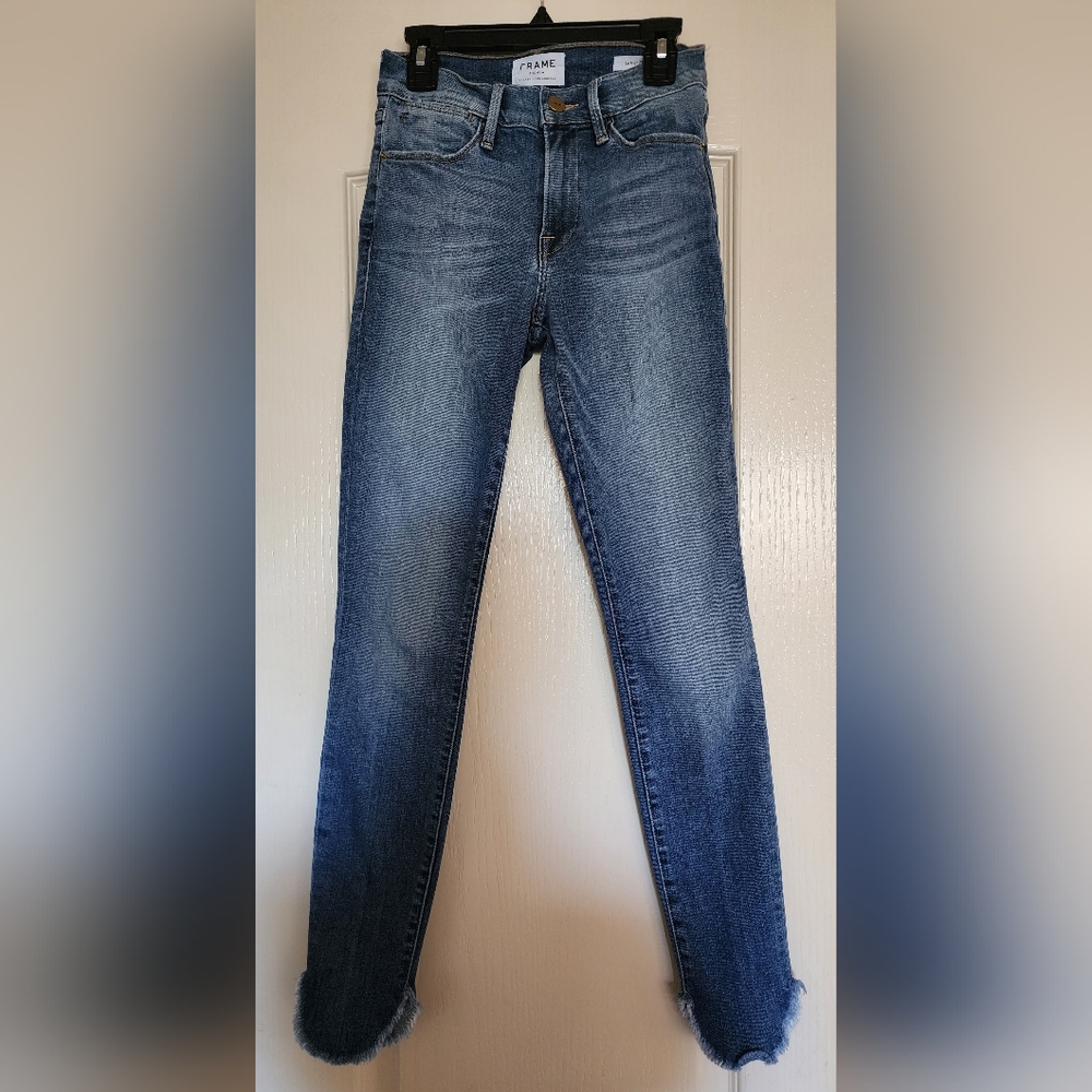 FRAME Le High skinny jeans women's size 24 - Picture 2 of 3